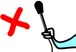 holdinc mic too near the bottom